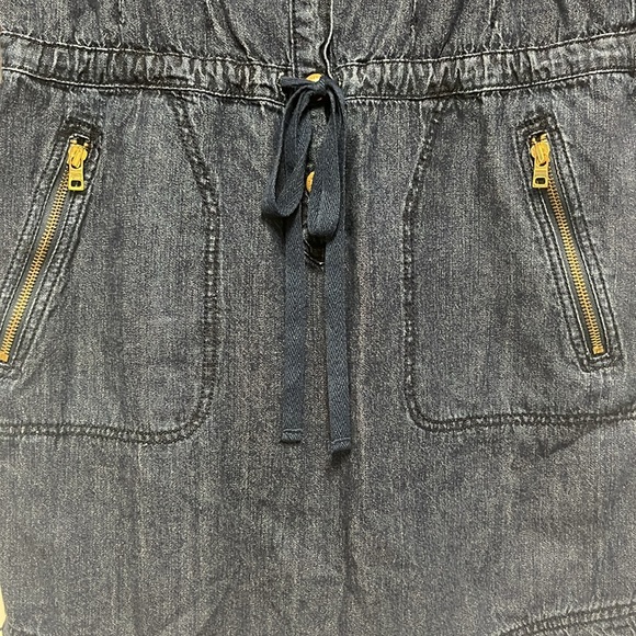 DKNY Denim Cinch Waist Denim Dress - Picture 3 of 13